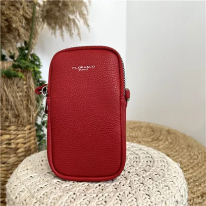 P535- Pochette Téléphone Flora & Co (rouge)