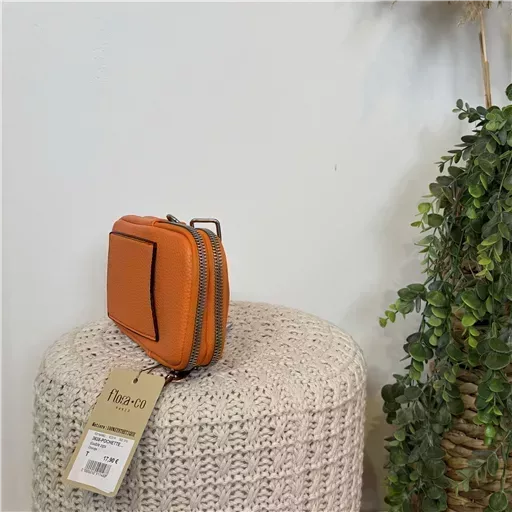 P420- Pochette Téléphone Flora & Co (orange) – Image 7