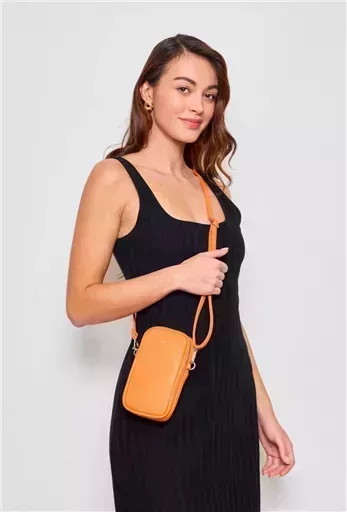 P420- Pochette Téléphone Flora & Co (orange) – Image 4