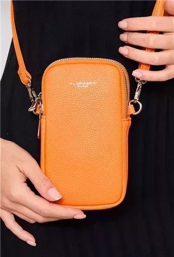 P420- Pochette Téléphone Flora & Co (orange) – Image 3