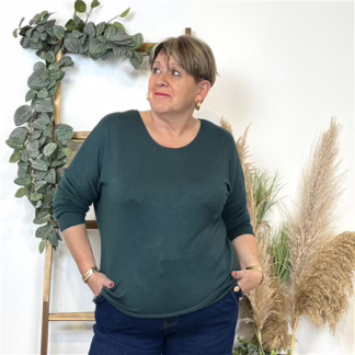 K572- Pull uni (Tu) 🇮🇹 (vert sapin)