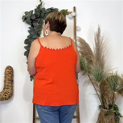 Z142- Débardeur Christy (T44-T52) (orange) – Image 3