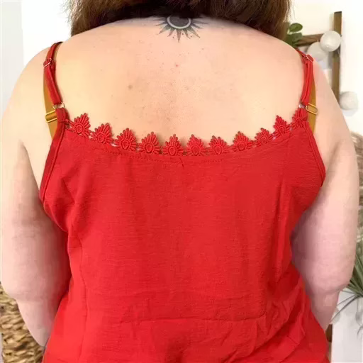 Z142- Débardeur Christy (T44-T52) (rouge) – Image 7