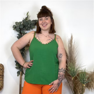 K996- Débardeur Christy (T44-T52) (vert brésil)