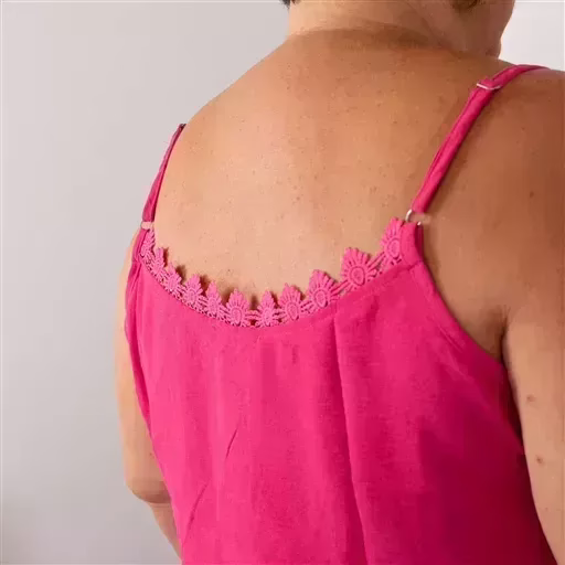 Z142- Débardeur Christy (T44-T52) (fuchsia) – Image 6