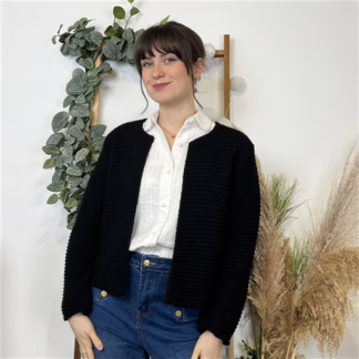 K567- Gilet court (Tu) 🇮🇹 (noir)