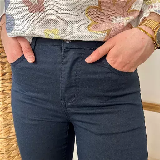 N333- Jean coupe Slim Voggo (T36-T44) (marine) – Image 5