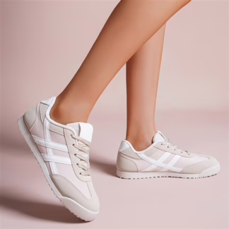 R431- Tennis Basse dentelle (T36-T41) (beige)