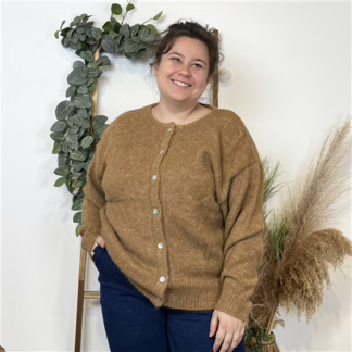 K583- Gilet Classique "Maëlle" (Gt) (camel)