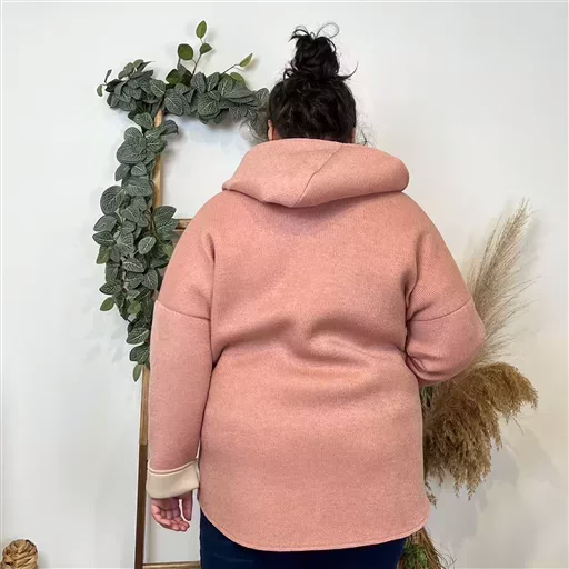 K556- Veste demi-saison (Tu) 🇮🇹 (rose pâle) – Image 4