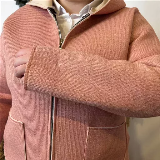 K556- Veste demi-saison (Tu) 🇮🇹 (rose pâle) – Image 5