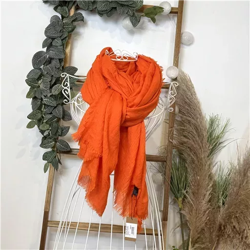 Y520- Foulard uni large (orange)