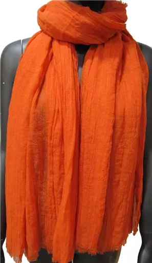Y520- Foulard uni large (orange) – Image 4