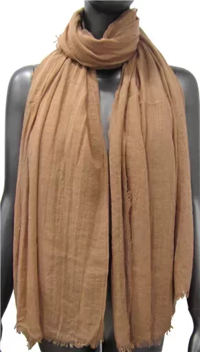 Y520- Foulard uni large (camel) – Image 4