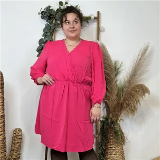 K560- Robe "Akoz" (T42-T48) (fuchsia)