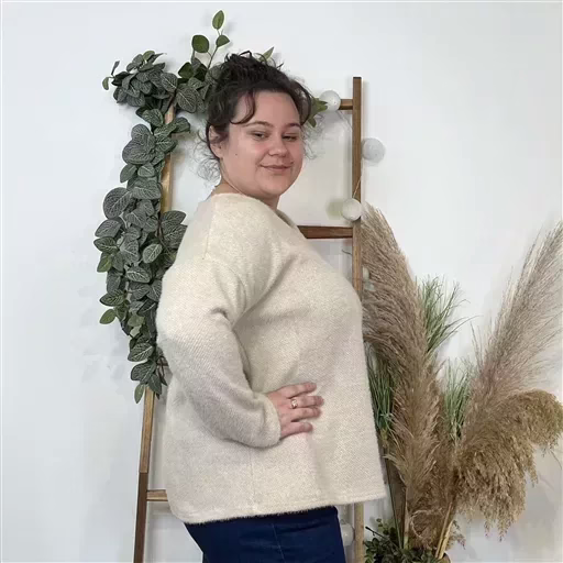 Z579. Pull uni (GT) 🇮🇹 (ecru) – Image 3