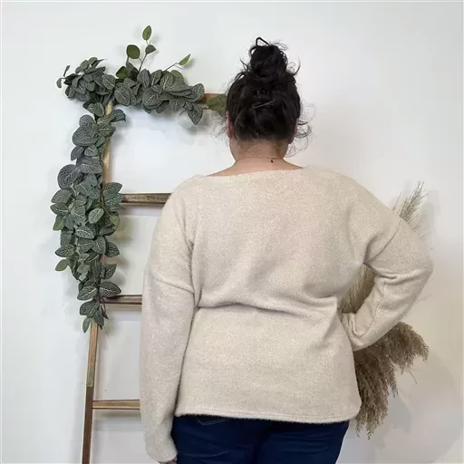 Z579. Pull uni (GT) 🇮🇹 (ecru) – Image 4