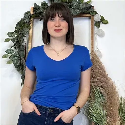 K999- T-Shirt Coline (T36-T44) (bleu royal)