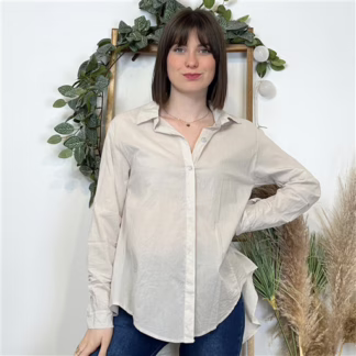 K503- Chemise fluide coton (Tu) 🇮🇹 (beige)