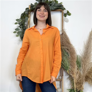 K503- Chemise fluide coton (Tu) 🇮🇹 (orange)