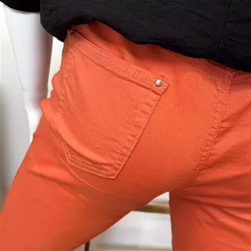 P120- Jean 7/8ème Voggo (T42-T50) (corail) – Image 6