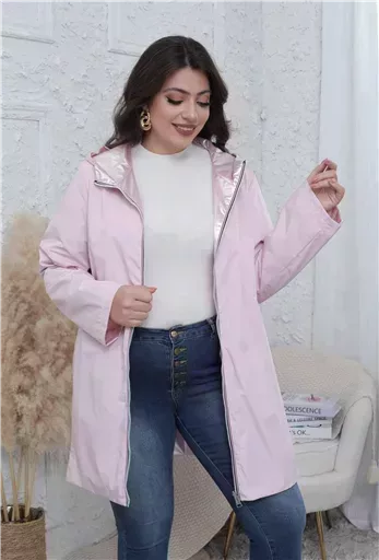 K029- Imper réversible (T36-T42) (rose pâle) – Image 12