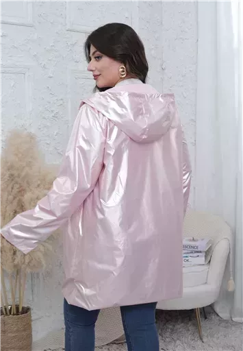 K029- Imper réversible (T36-T42) (rose pâle) – Image 9