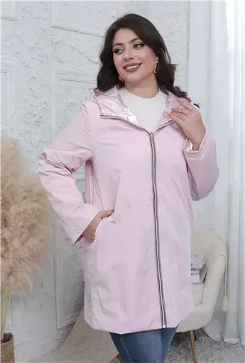 K029- Imper réversible (T36-T42) (rose pâle) – Image 5