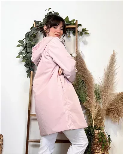 K029- Imper réversible (T36-T42) (rose pâle) – Image 4