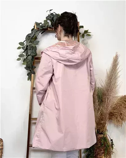 K029- Imper réversible (T36-T42) (rose pâle) – Image 7