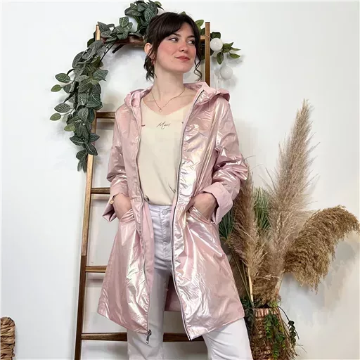 K029- Imper réversible (T36-T42) (rose pâle) – Image 8