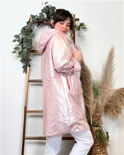 K029- Imper réversible (T36-T42) (rose pâle) – Image 10