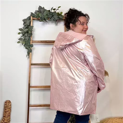 K018- Imper réversible (T42-T50) (rose pâle) – Image 6