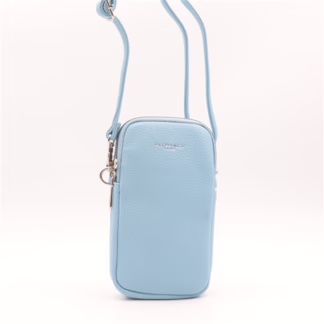 P420- Pochette Téléphone Flora & Co (bleu ciel)