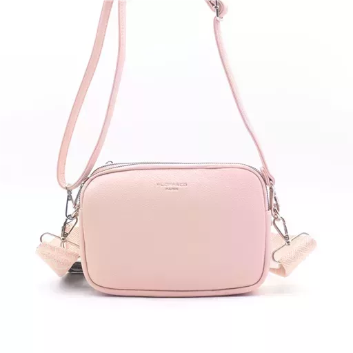 P426- Sac 3 poches Flora&Co (rose pâle) – Image 2