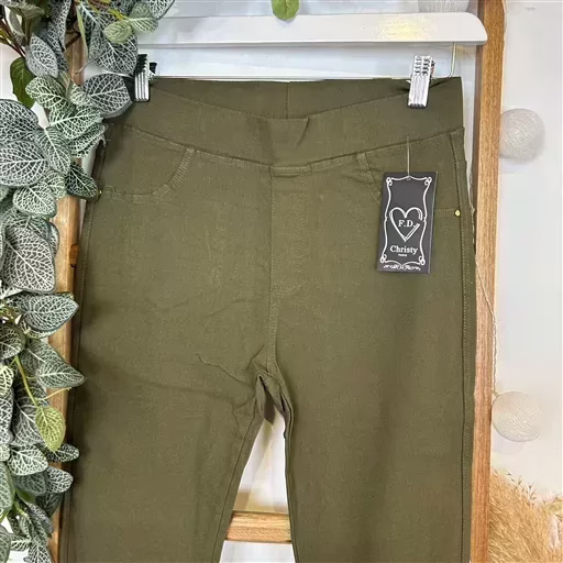 R273- Tregging Christy (T42-T52) (kaki) – Image 6