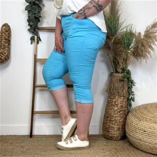 O616- Pantacourt Voggo (T42-T50) (bleu ciel)