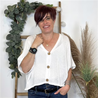 Gilet court (TU) (blanc)