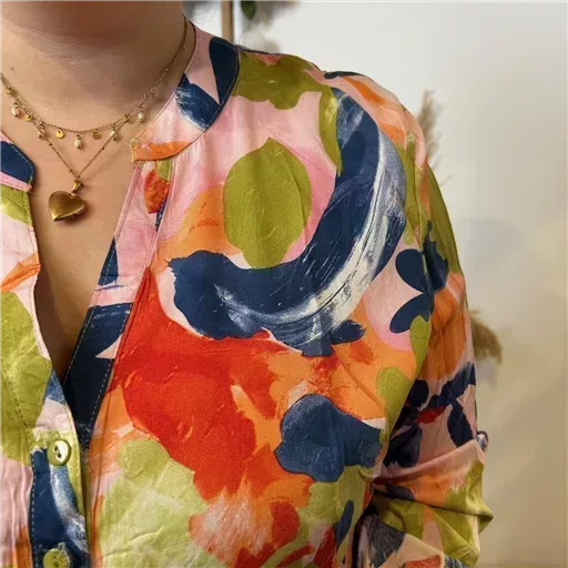 Z770- Tunique « Aquarelle » (T44-T52) (marine) – Image 8