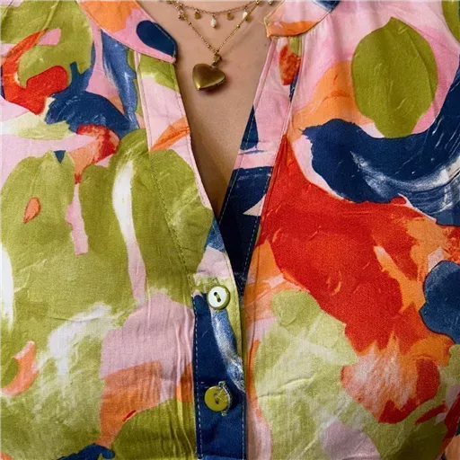 Z770- Tunique « Aquarelle » (T44-T52) (marine) – Image 9