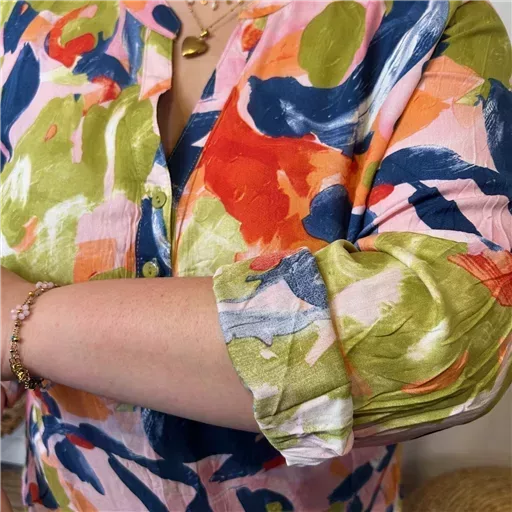 Z770- Tunique « Aquarelle » (T44-T52) (marine) – Image 10