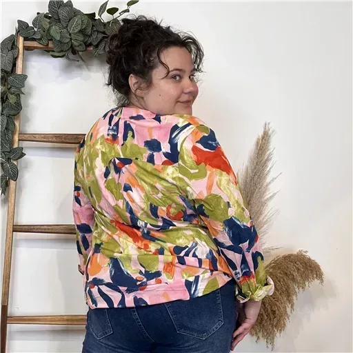 Z770- Tunique « Aquarelle » (T44-T52) (marine) – Image 6