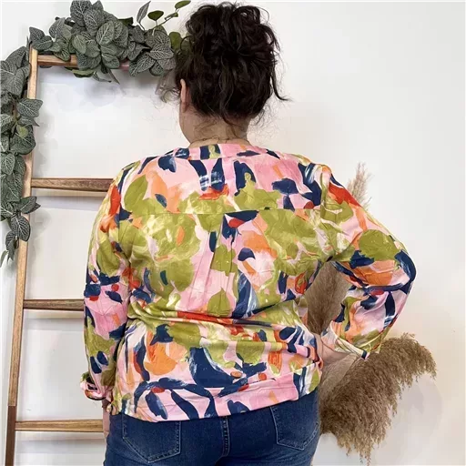 Z770- Tunique « Aquarelle » (T44-T52) (marine) – Image 7