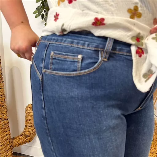 N019- Jean Slim (T42-T50) (denim foncé) – Image 7