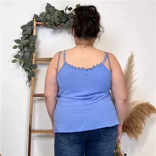 Z142- Débardeur Christy (T44-T52) (bleu ciel) – Image 4