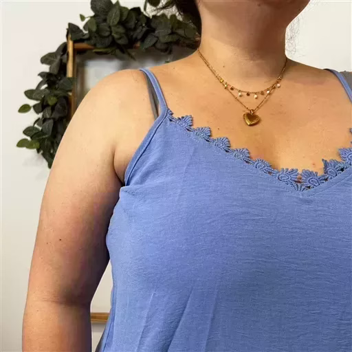 Z142- Débardeur Christy (T44-T52) (bleu ciel) – Image 6