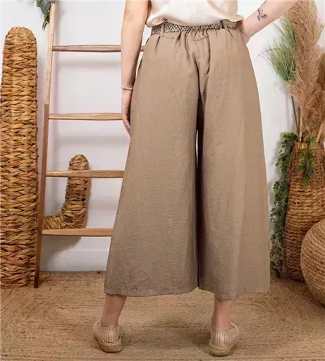 L781- Coupe 7/8ème Flare (Tu) 🇮🇹 (taupe) – Image 4