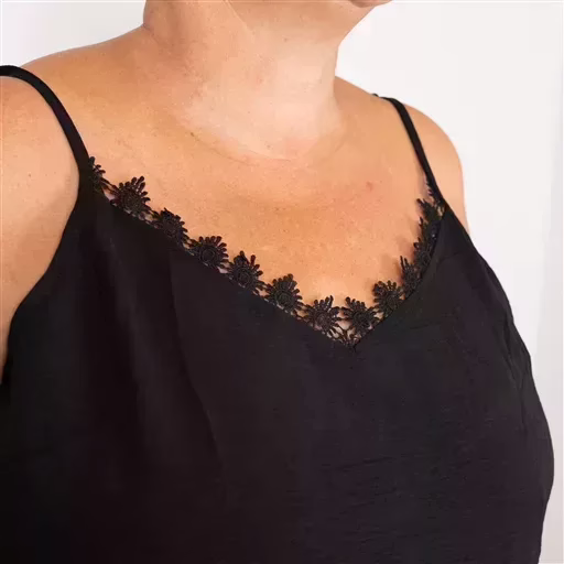 Z142- Débardeur Christy (T44-T52) (noir) – Image 3