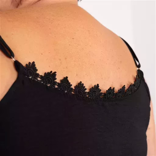 Z142- Débardeur Christy (T44-T52) (noir) – Image 5