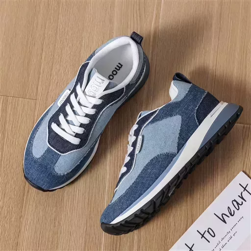 R401- Sneakers crantées Moow ( T36-T41) (denim) – Image 5